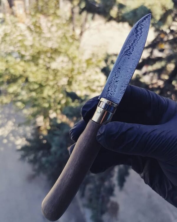 Ahşap Saplı Damascus Çakı