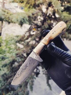 Damascus Boynuz Bıçak