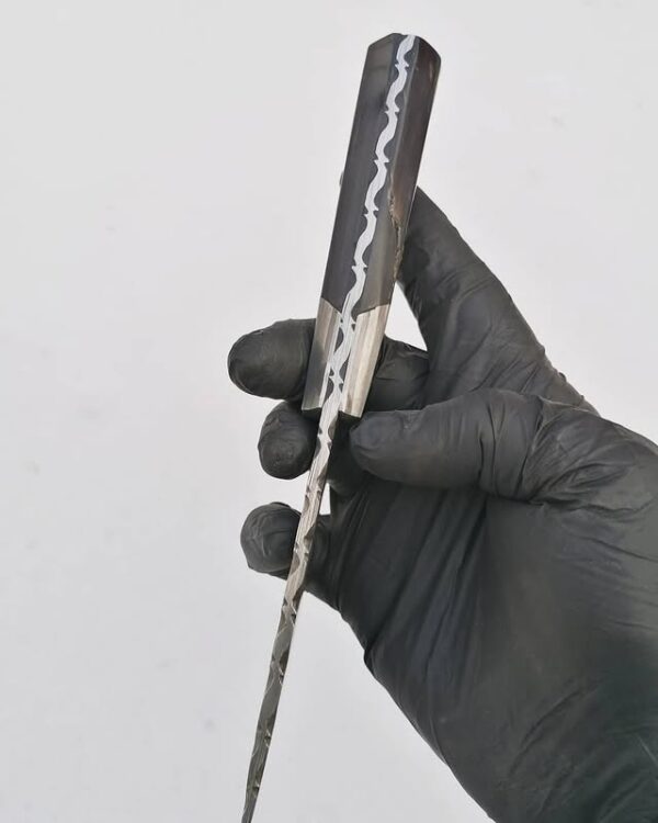 Damascus Balçaklı Manda Boynuzu Bıçak