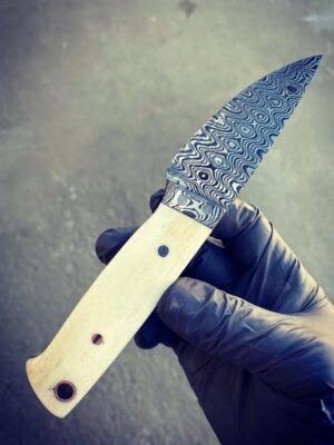 Damascus Balçaklı Zarif Av Bıçağı