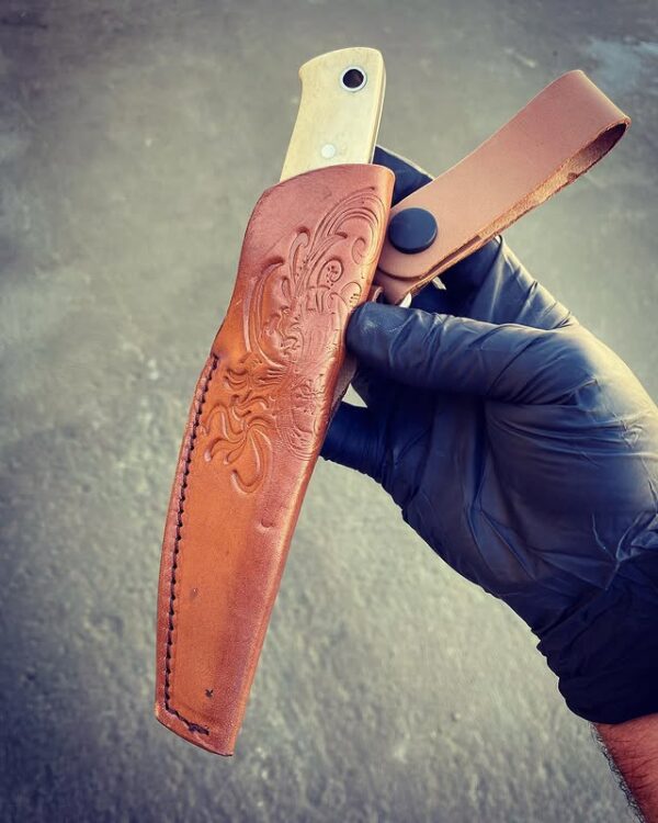 Damascus Balçaklı Zarif Av Bıçağı