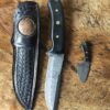 Damascus Bıçak ve Mini Yardımcı Bıçak