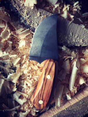 El Yapımı Meşe Kabzalı Çok Amaçlı Bıçak