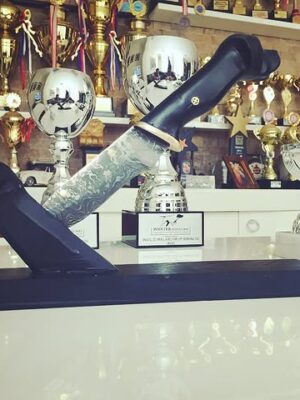 Dövme Karbon Çelik Avcı Bıçağı - Micarta Kabza