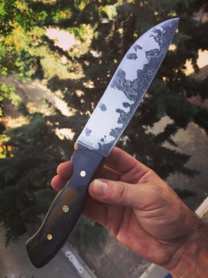 El Yapımı Damascus Şef Bıçağı