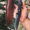 El Yapımı Damascus Av Bıçağı