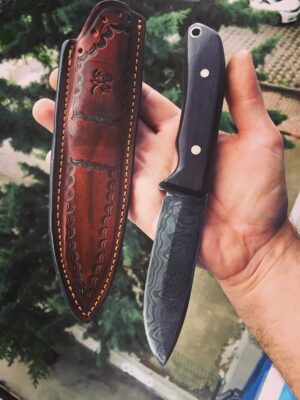 El Yapımı Damascus Av Bıçağı