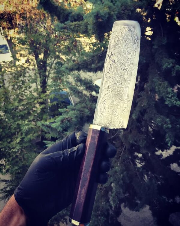 Damaskus Nakiri Mutfak Bıçağı