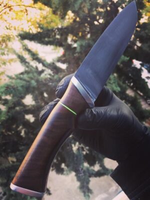 El Yapımı Kök Ceviz Saplı Taktik Bıçak