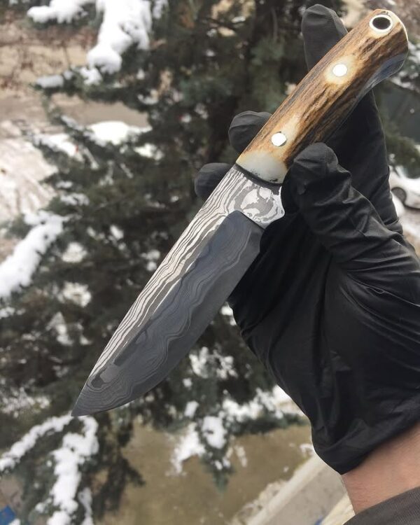 Ergonomik Kadın El Bıçağı - Sanatsal Damascus