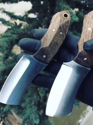 El Yapımı Ceviz Saplı Kamp ve Av Bıçağı