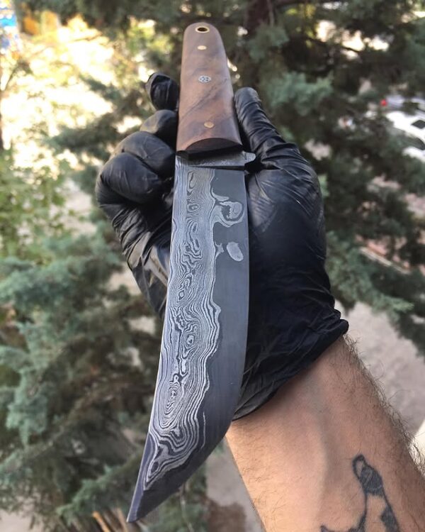 Özel Damascus Desenli Av Bıçağı