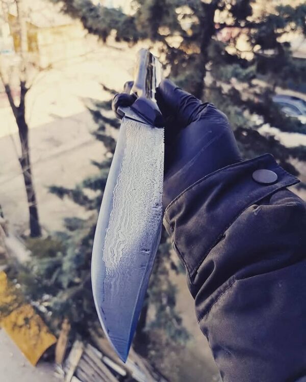 Özel Yapım Damascus Kamp Bıçağı