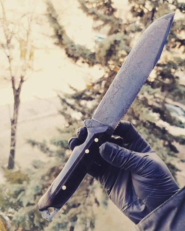 Özel Yapım Damascus Kamp Bıçağı